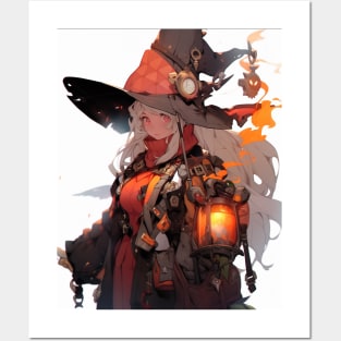 Witch girl Posters and Art